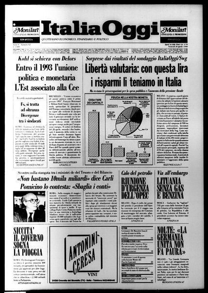 Italia oggi : quotidiano di economia finanza e politica